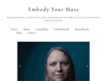 Tablet Screenshot of embodyyourmuse.com